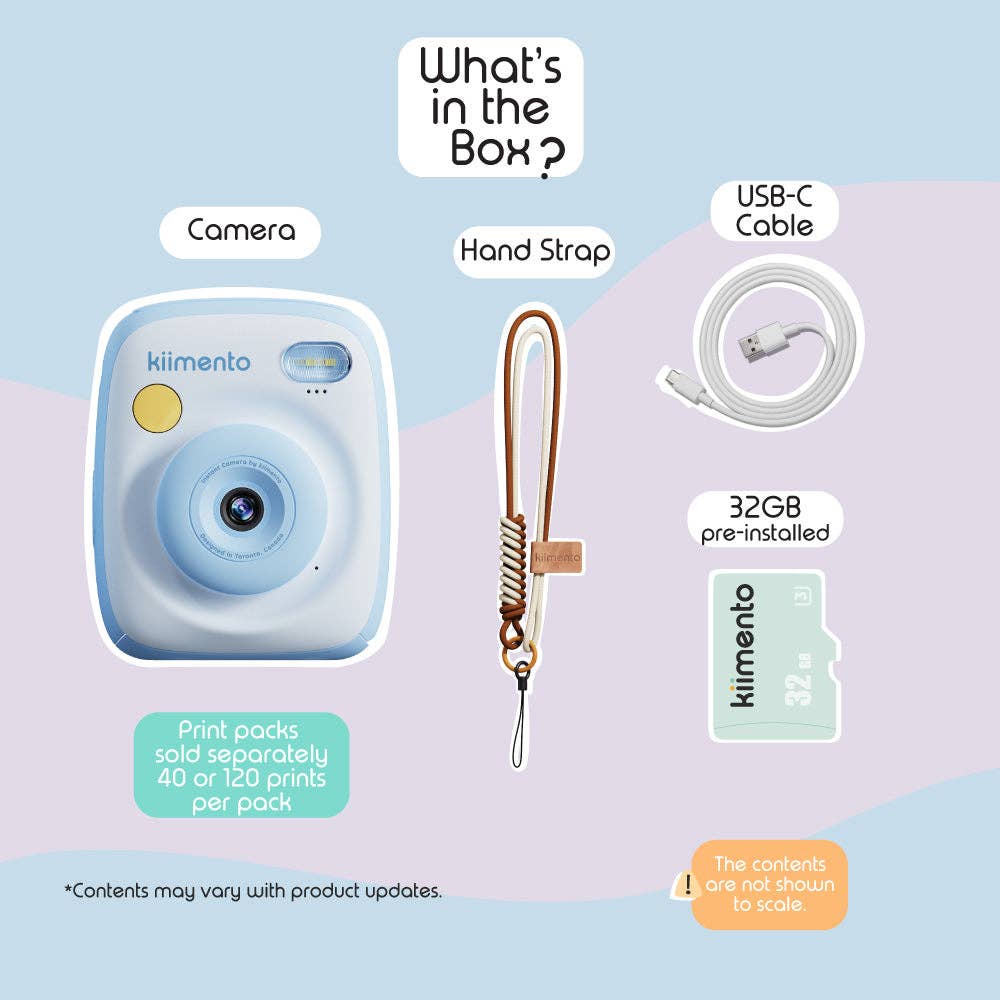 Caméra Instantanée Kiimento Print Pro – Sky Blue (Modèle P2) - Jeux électroniques - Boutique LeoLudo - kiimento (formerly Kidamento)