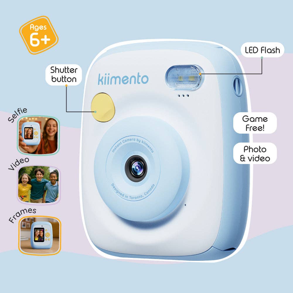Caméra Instantanée Kiimento Print Pro – Sky Blue (Modèle P2) - Jeux électroniques - Boutique LeoLudo - kiimento (formerly Kidamento)