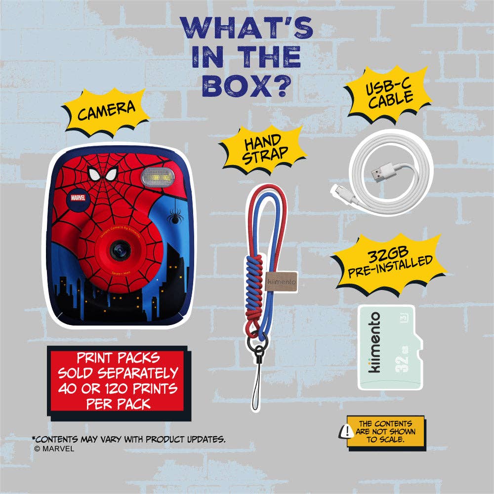 Caméra instantanée Spider-Man Model P2 -Jeux électroniques- Boutique LeoLudo-kiimento (formerly Kidamento)