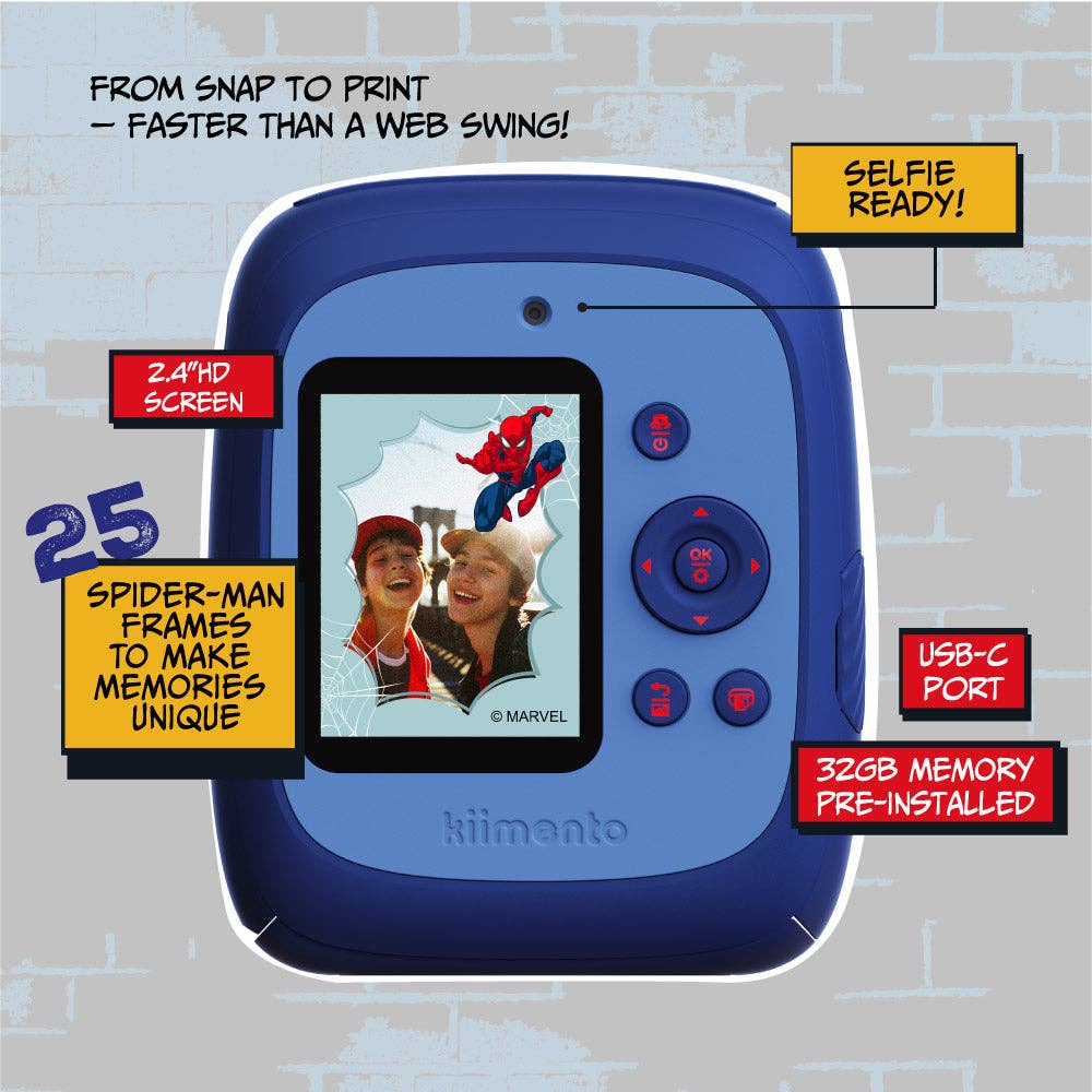 Caméra instantanée Spider-Man Model P2 -Jeux électroniques- Boutique LeoLudo-kiimento (formerly Kidamento)