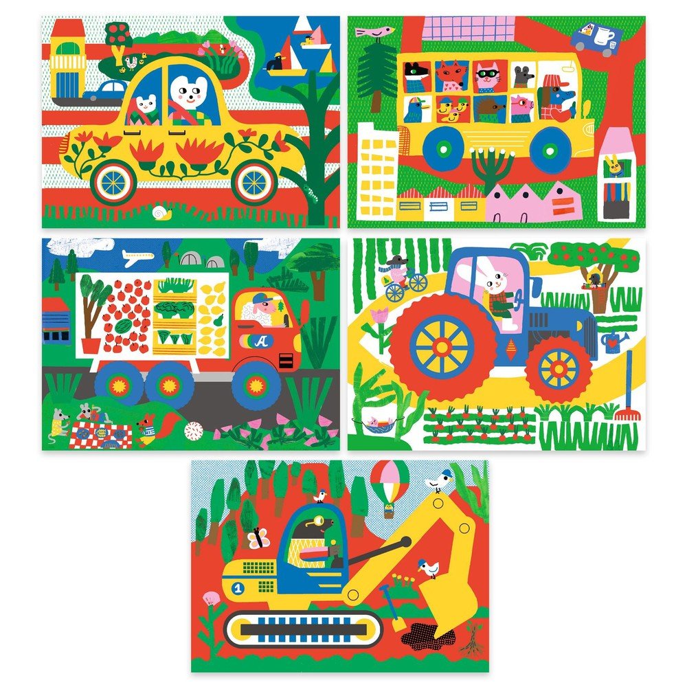 Cartes à gratter - Véhicules à découvrir - Art & bricolage - Boutique LeoLudo - Djeco