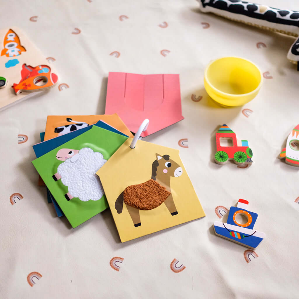 Cartes tactiles d'éveil - Ferme - Jouets d'éveil - Boutique LeoLudo - Janod