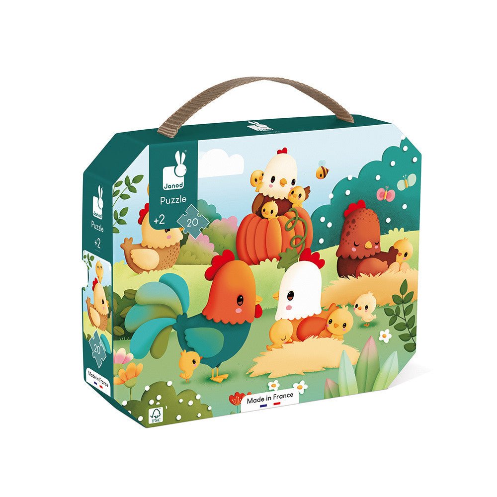 Casse - tête - Bienvenue à la basse - cour (20 pcs) - Casse - têtes - Boutique LeoLudo - Janod