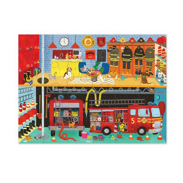 Casse - tête - Caserne de pompiers (24 pcs) - Casse - têtes - Boutique LeoLudo - Crocodile Creek