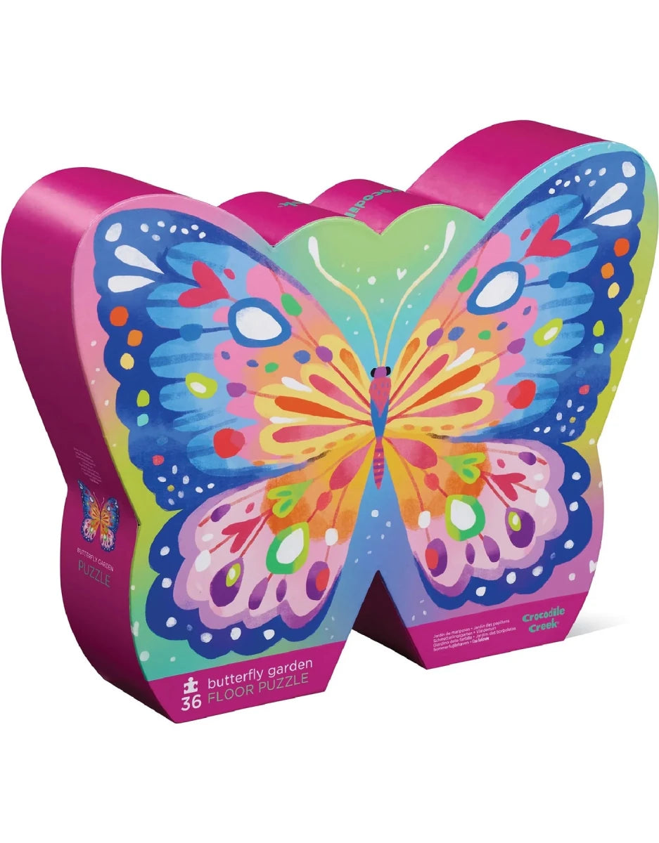 Casse - tête de plancher - Jardin des papillons (36 pièces) - Casse - têtes - Boutique LeoLudo - Crocodile Creek