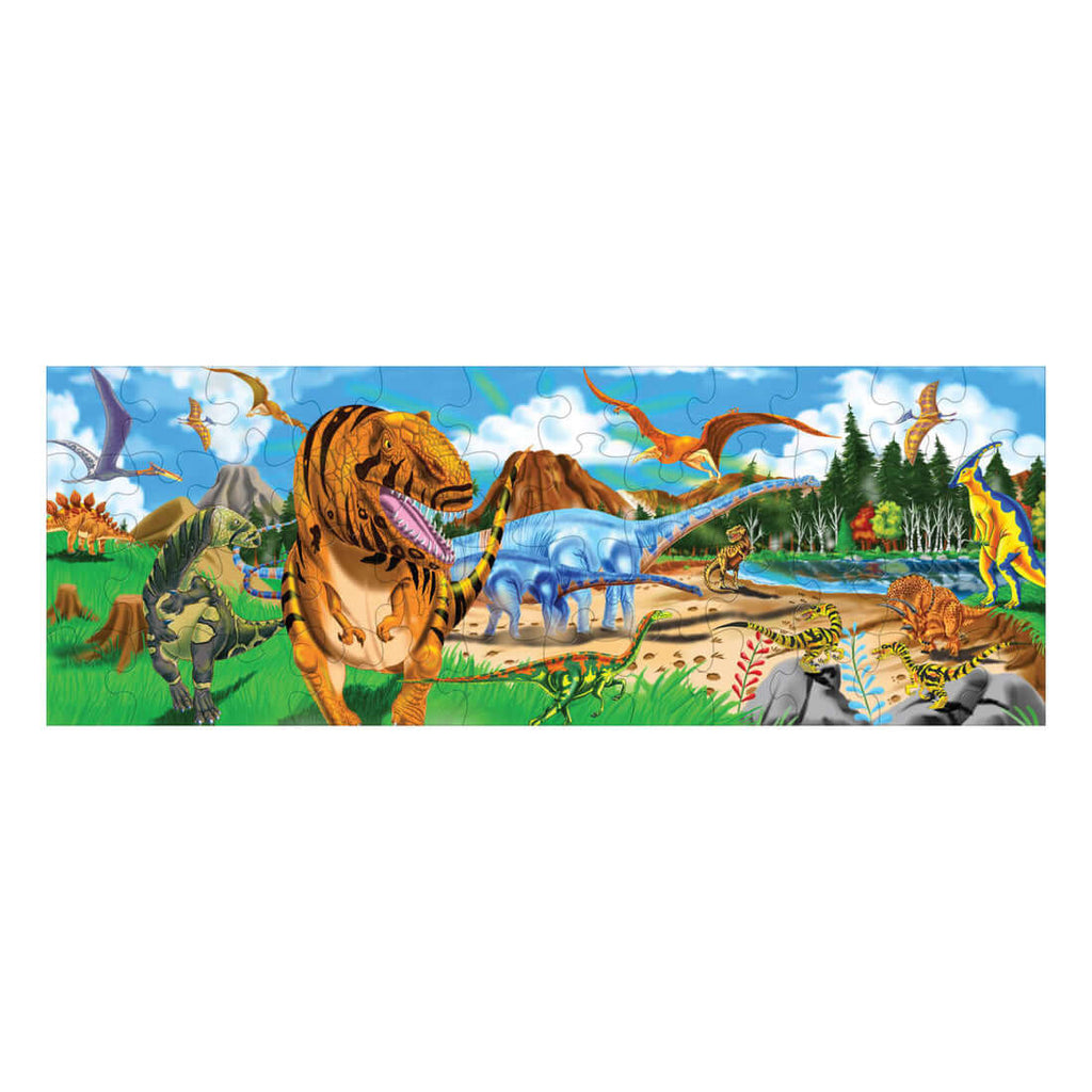 Casse-tête de plancher - Terre des dinosaures (48 pcs)-Melissa & Doug-Boutique LeoLudo