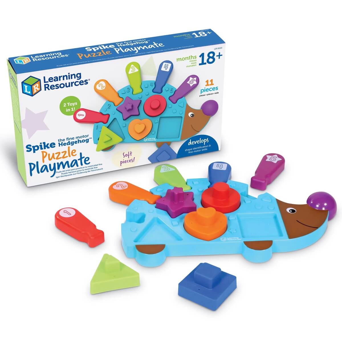 Casse - tête et trieur de formes Spike le hérisson de motricité fine - Jeux éducatifs - Boutique LeoLudo - Learning Resources