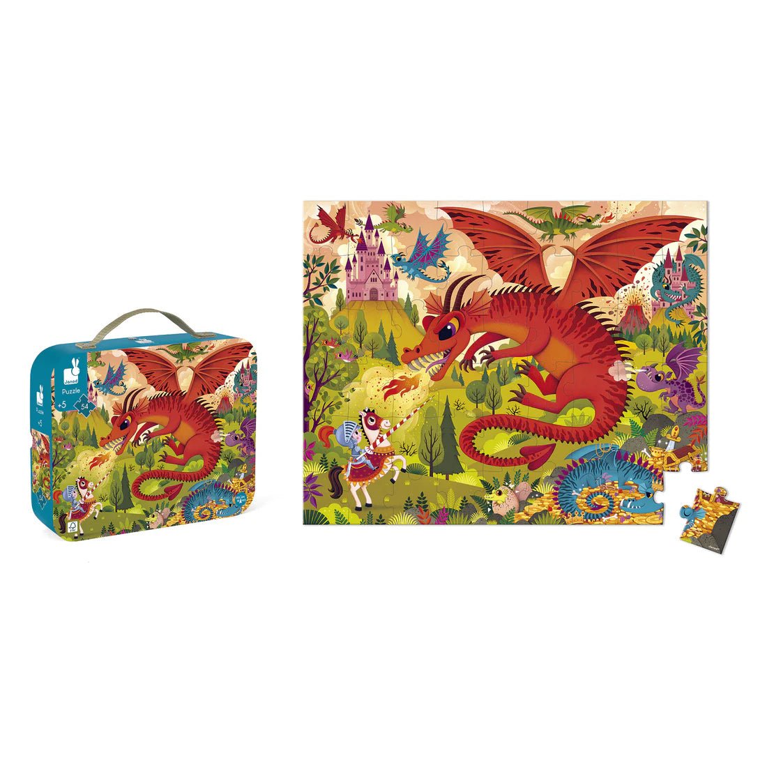 Casse - tête - Le royaume des dragons (54 pcs) - Casse - têtes - Boutique LeoLudo - Janod