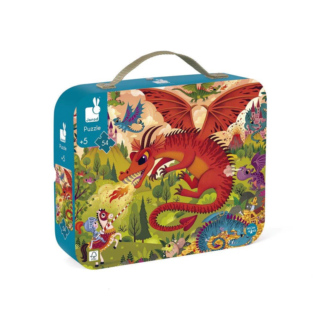Casse - tête - Le royaume des dragons (54 pcs) - Casse - têtes - Boutique LeoLudo - Janod