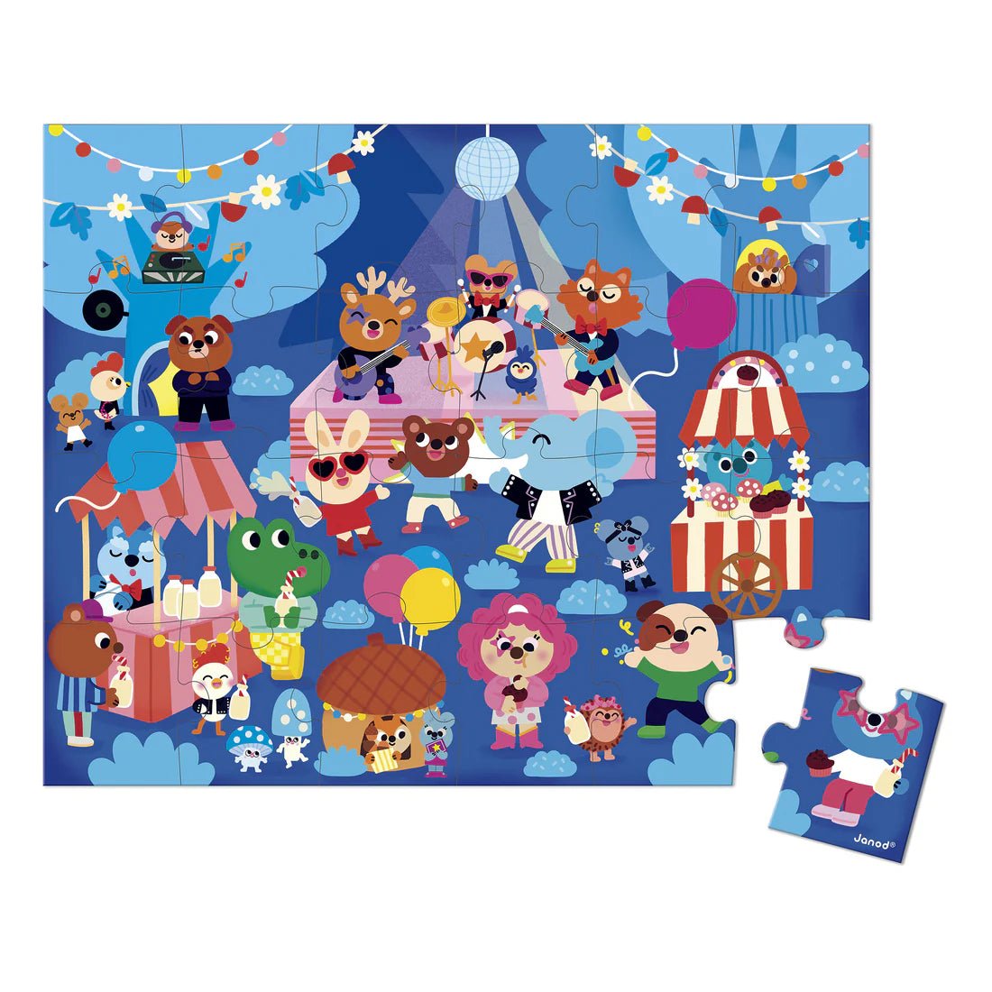 Casse - tête - L'heure de la fête (36 pcs) - Casse - têtes - Boutique LeoLudo - Janod
