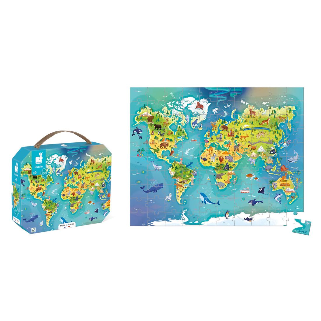 Casse - tête - Monde (100 pcs) - Casse - têtes - Boutique LeoLudo - Janod