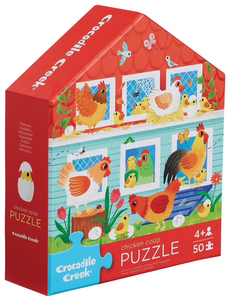 Casse - tête - Poulailler (50 pcs) - Casse - têtes - Boutique LeoLudo - Crocodile Creek