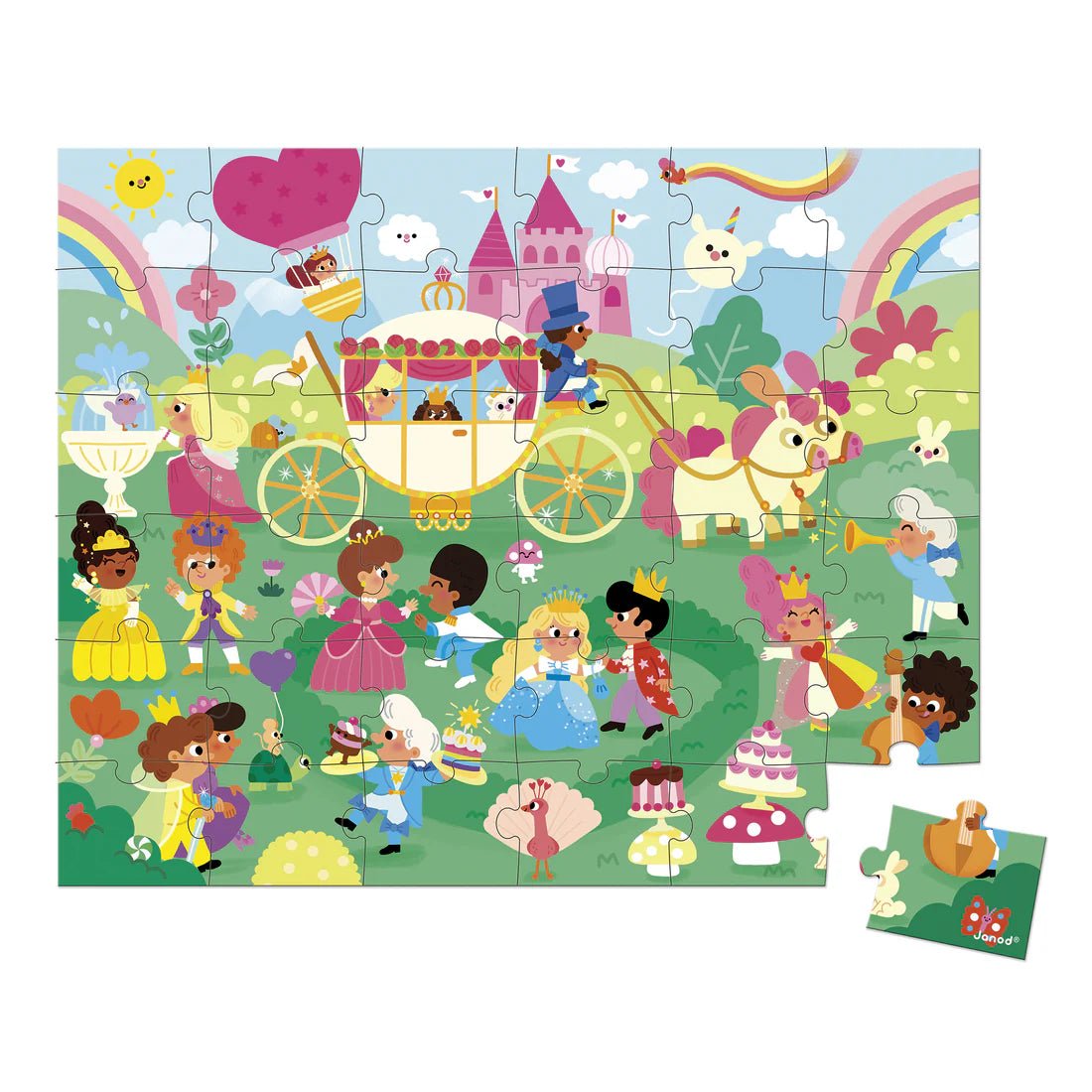 Casse - tête - Princesses (36 pcs) - Casse - têtes - Boutique LeoLudo - Janod