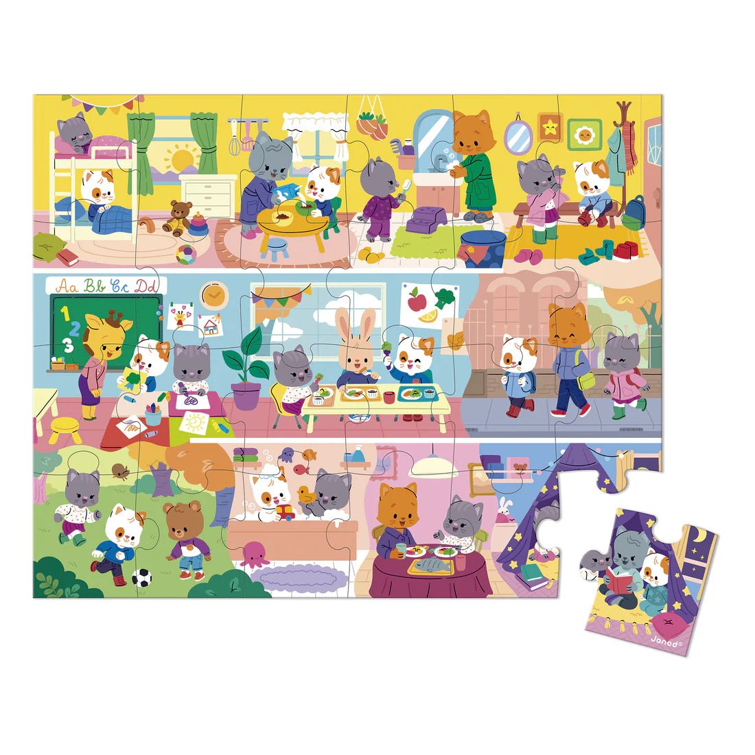 Casse - tête - Routines quotidiennes (24 pcs) - Casse - têtes - Boutique LeoLudo - Janod