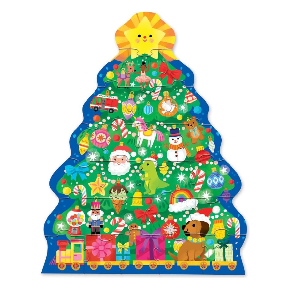 Casse-tête Sapin de Noël (24 pcs) -Casse-têtes- Boutique LeoLudo-Crocodile Creek