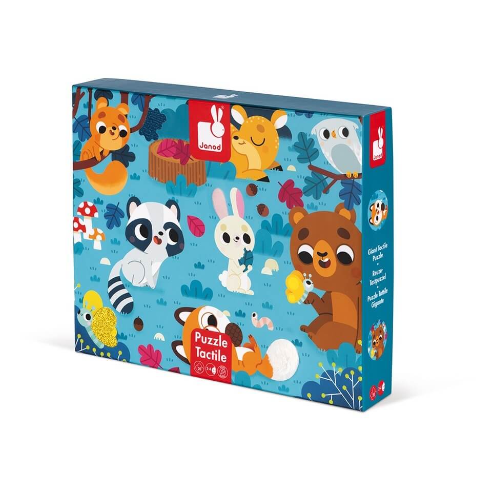 Casse - tête tactile - Animaux de la forêt (20 pcs) - Casse - têtes - Boutique LeoLudo - Janod