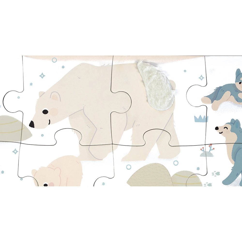 Casse - tête tactile - Animaux Polaires (20 pcs) - Casse - têtes - Boutique LeoLudo - Janod