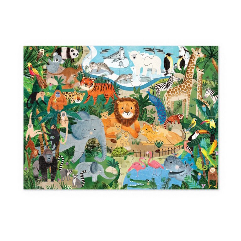 Casse - tête Zoo (24 pcs) - Casse - têtes - Boutique LeoLudo - Crocodile Creek