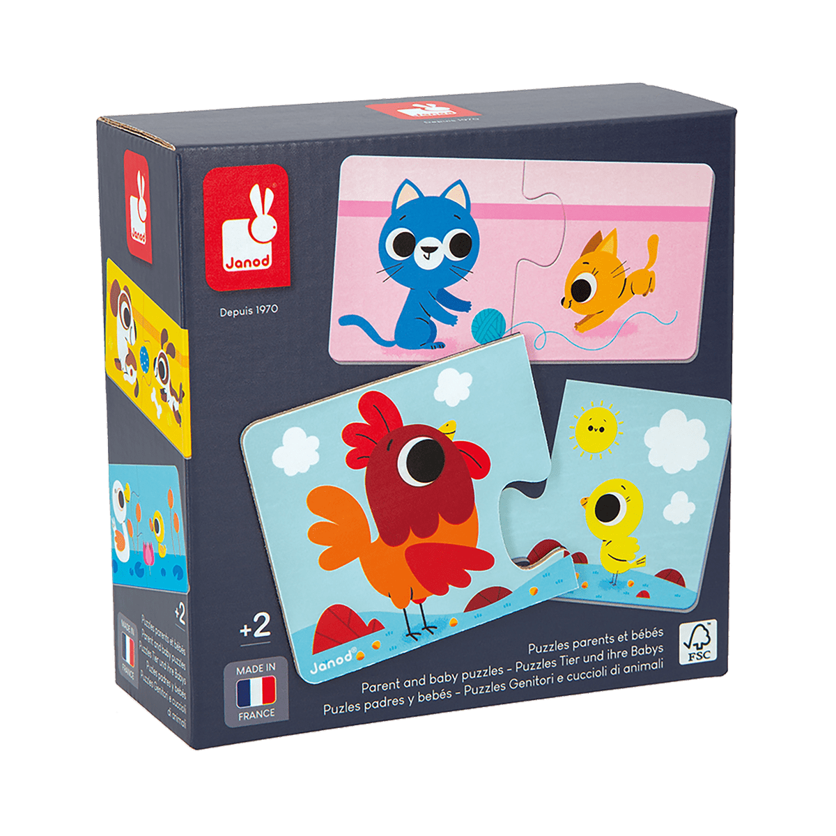 Casse - têtes Les animaux et leurs petits - Casse - têtes - Boutique LeoLudo - Janod