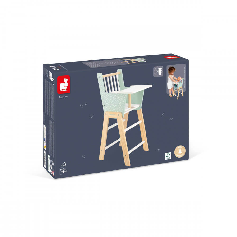 Chaise haute de poupée Zen - Accessoires poupée - Boutique LeoLudo - Janod