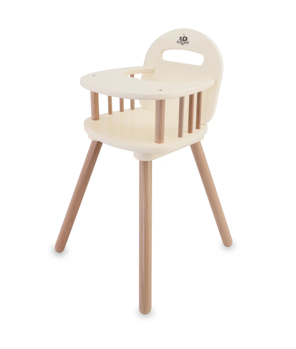 Chaise haute pour poupée en bois – Kinderfeets - Accessoires poupée - Boutique LeoLudo - Kinderfeets