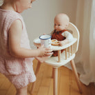 Chaise haute pour poupée en bois – Kinderfeets - Accessoires poupée - Boutique LeoLudo - Kinderfeets