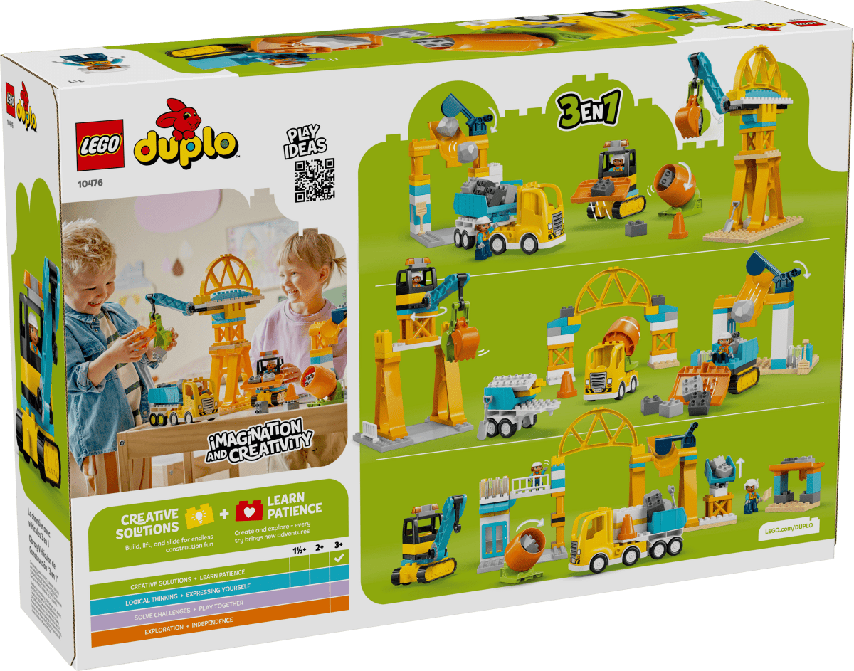 Chantier de construction et véhicules 3 - en - 1 – LEGO DUPLO (84 pcs) - Ensembles de jeu - Boutique LeoLudo - LEGO