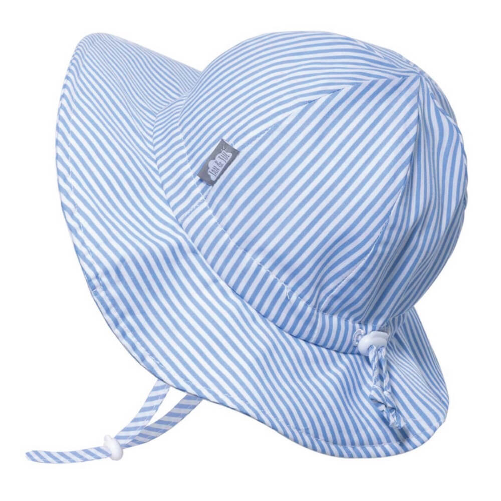 Chapeau souple en coton UV - Bleu (0-2 ans)-Jan & Jul-Boutique LeoLudo