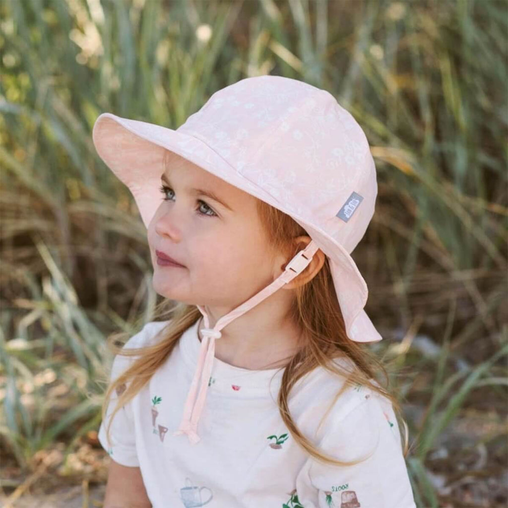 Chapeau souple en coton UV - Rose (0-2 ans)-Jan & Jul-Boutique LeoLudo