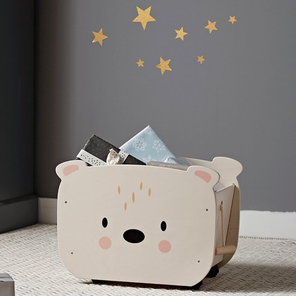 Chariot coffre Ours à tirer - Meubles - Boutique LeoLudo - Tender Leaf Toys