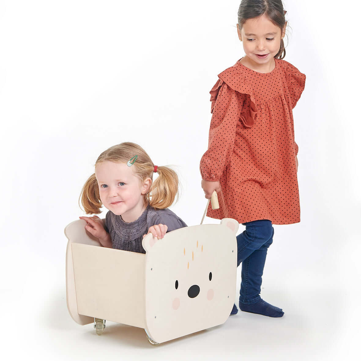 Chariot coffre Ours à tirer - Meubles - Boutique LeoLudo - Tender Leaf Toys