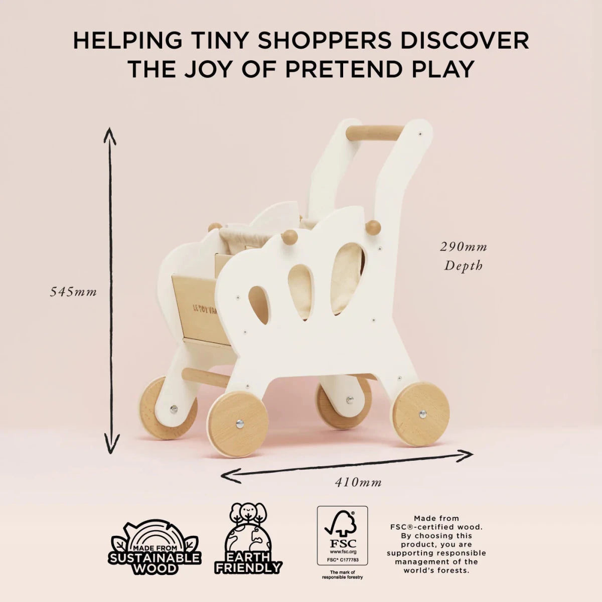 Chariot de course Honeybake -Jouets d'imitation- Boutique LeoLudo-Le Toy Van