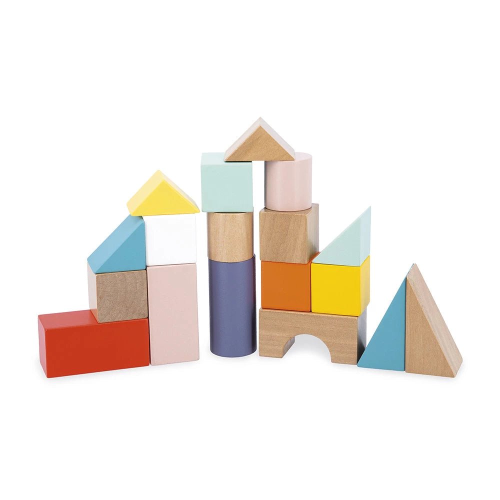 Chariot de marche Pure avec cubes en bois – Janod -Trotteurs- Boutique LeoLudo-Janod