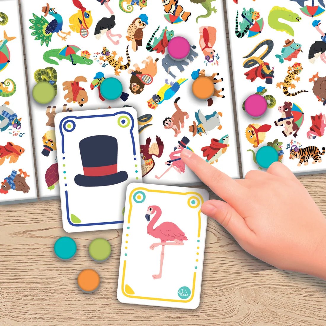 Cherche et trouve - Animaux -Jeux de société- Boutique LeoLudo-Clementoni