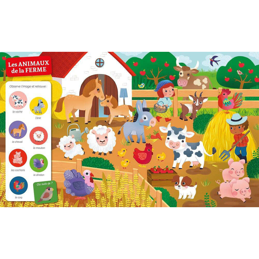 Cherche et trouve des tout - petits - Chez les animaux - Livres - Boutique LeoLudo - Auzou