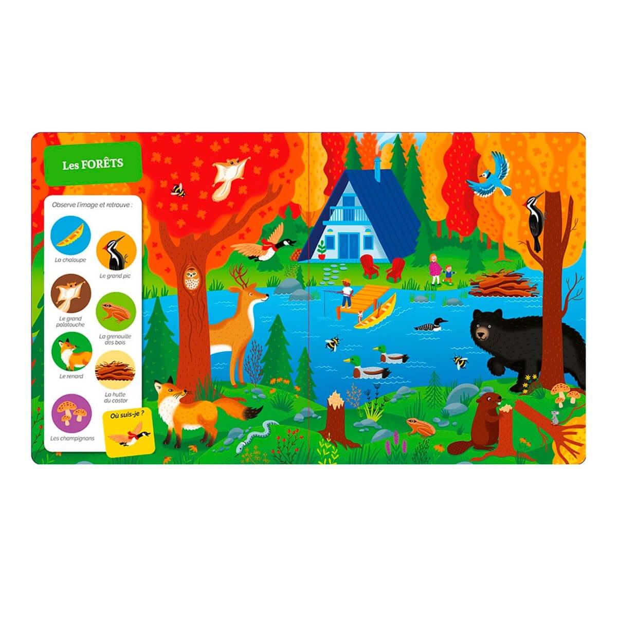 Cherche et trouve des tout - petits: la nature au Canada - Livres - Boutique LeoLudo - Auzou