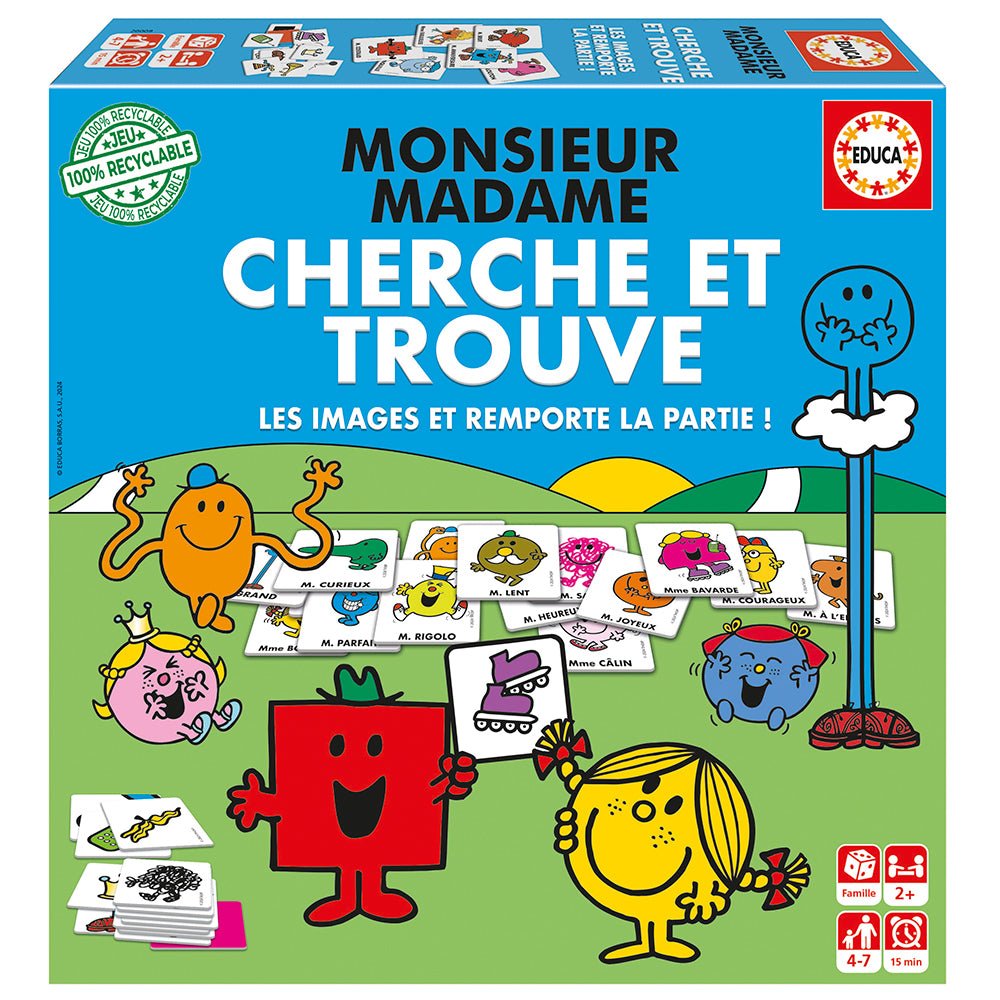 Cherche et trouve - Monsieur Madame (FR) -Jeux de société- Boutique LeoLudo-Educa