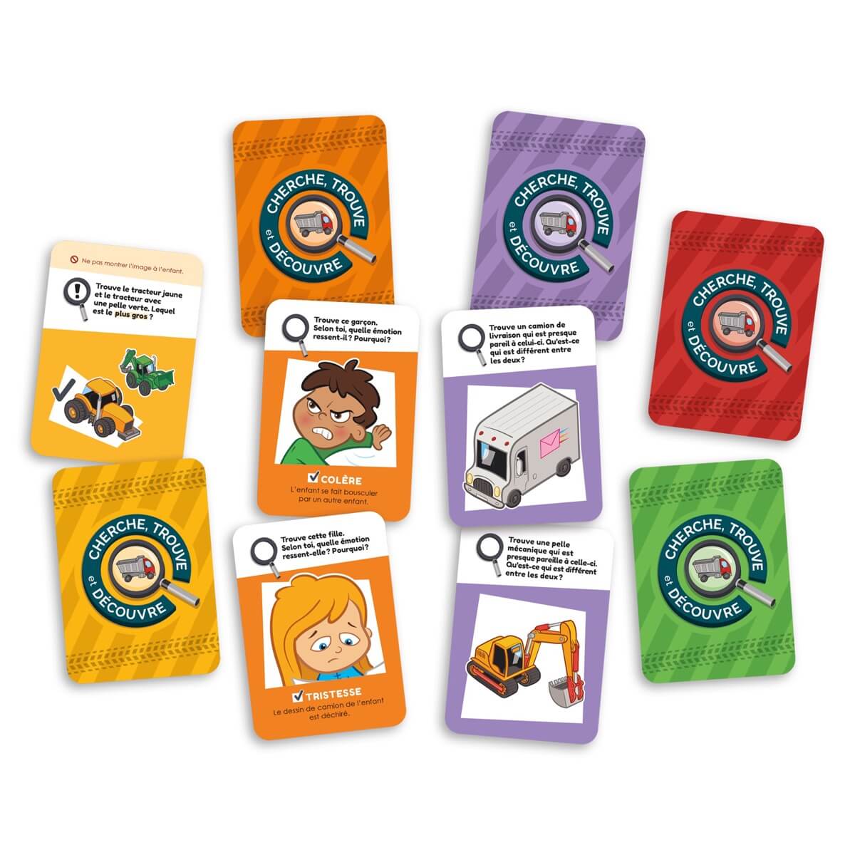 Cherche, trouve et découvre : les camions - Jeux de société - Boutique LeoLudo - Placote