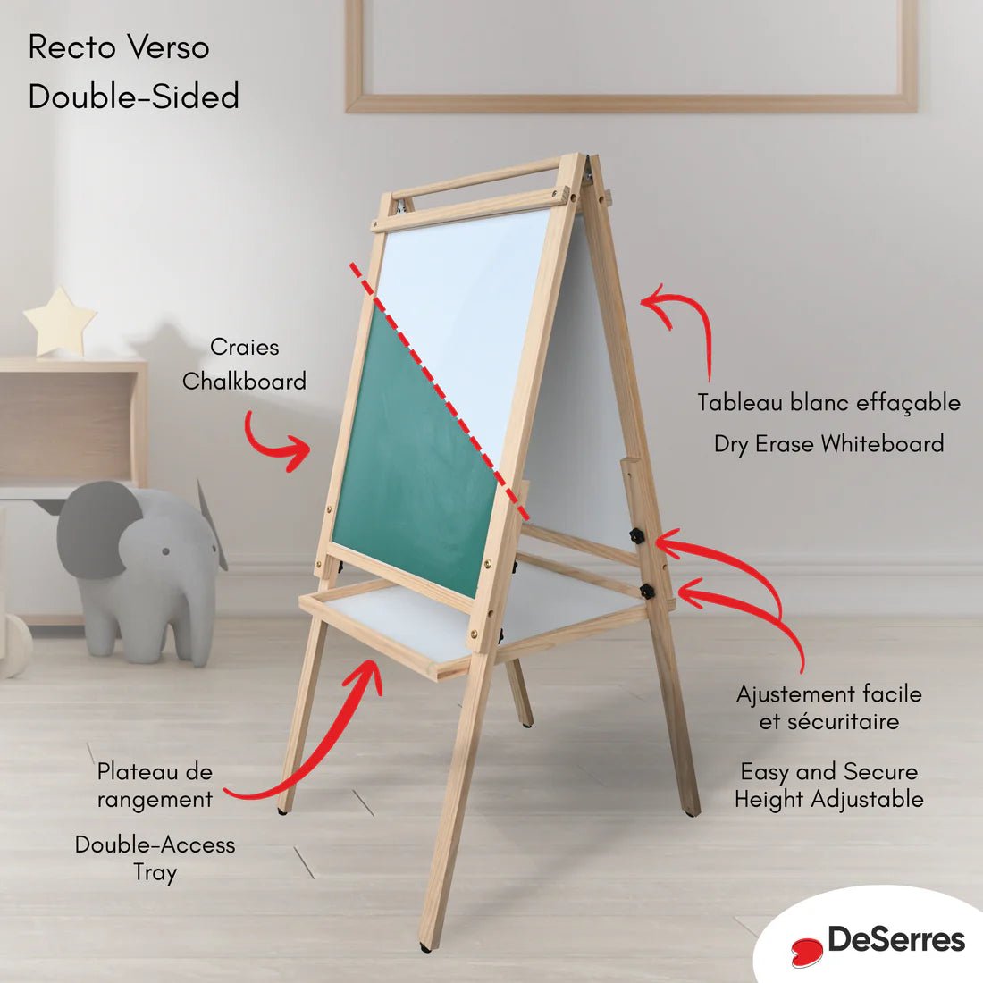 Chevalet pour enfant tout - en - un - Art & bricolage - Boutique LeoLudo - DeSerres