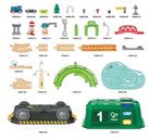Circuit de train écologique avec boîte de rangement - Ensembles de jeu - Boutique LeoLudo - Hape