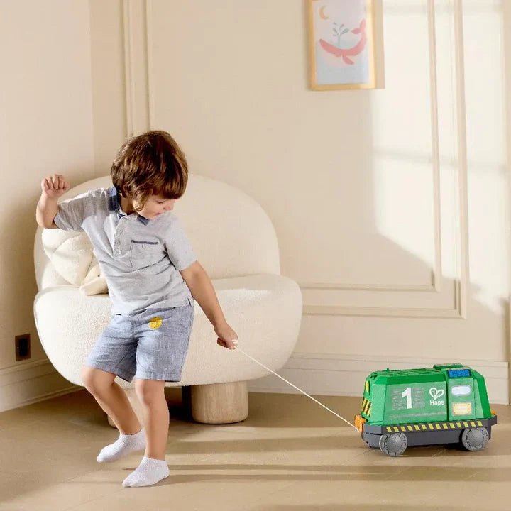 Circuit de train écologique avec boîte de rangement - Ensembles de jeu - Boutique LeoLudo - Hape