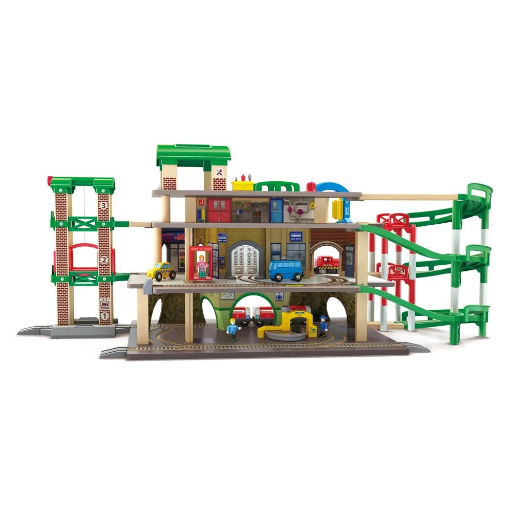 Circuit de train multi - niveaux – Ville interactive - Ensembles de jeu - Boutique LeoLudo - Hape