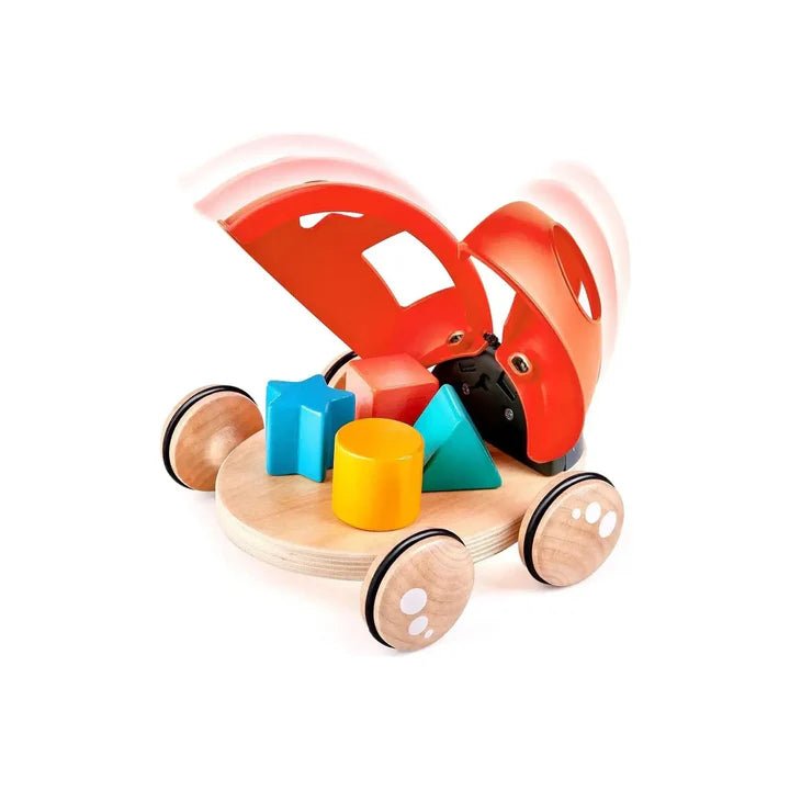 Coccinelle à formes à tirer - Jouets d'éveil - Boutique LeoLudo - Hape