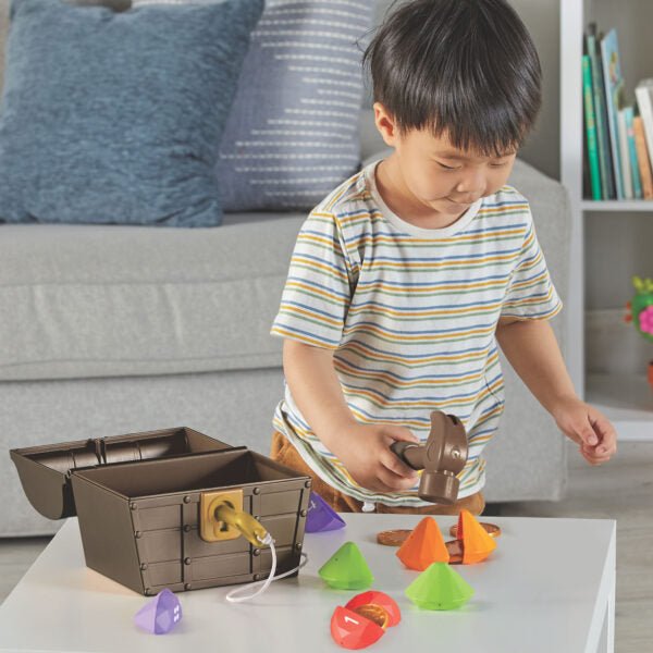 Coffre aux trésors des pierres précieuses -Jouets à trier & empiler- Boutique LeoLudo-Learning Resources