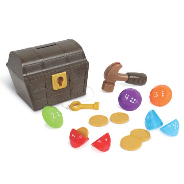 Coffre aux trésors des pierres précieuses -Jouets à trier & empiler- Boutique LeoLudo-Learning Resources