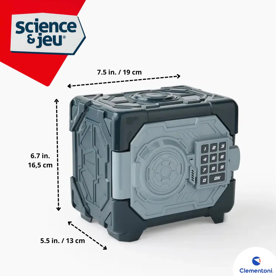 Coffre - fort digital - Jeux scientifiques - Boutique LeoLudo - Clementoni