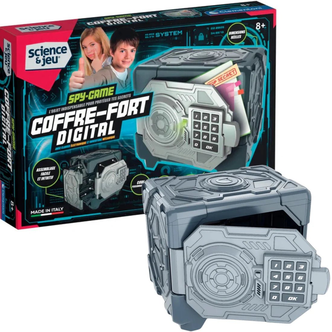Coffre - fort digital - Jeux scientifiques - Boutique LeoLudo - Clementoni