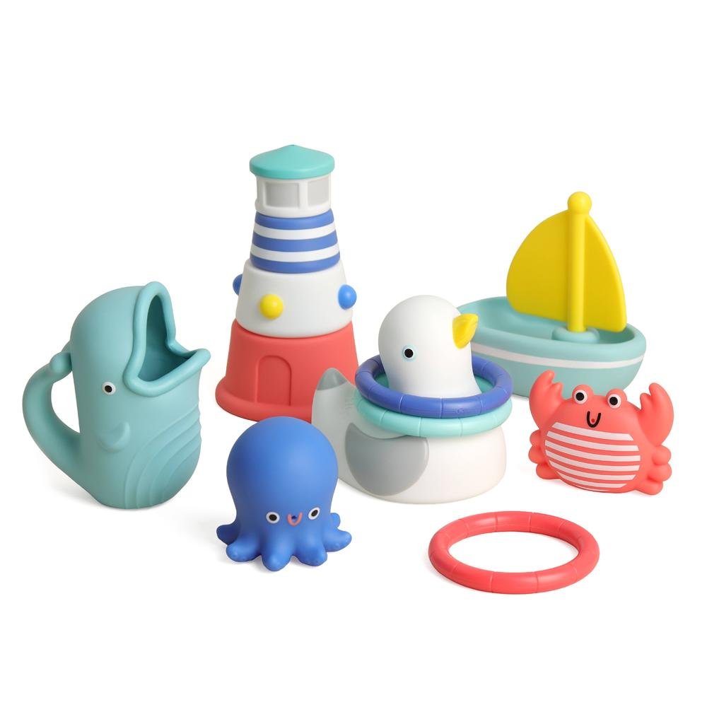 Coffret cadeau de bain bébé – Seaside Splash Gift Set™ - Jouets de bain - Boutique LeoLudo - Itzy Ritzy Canada