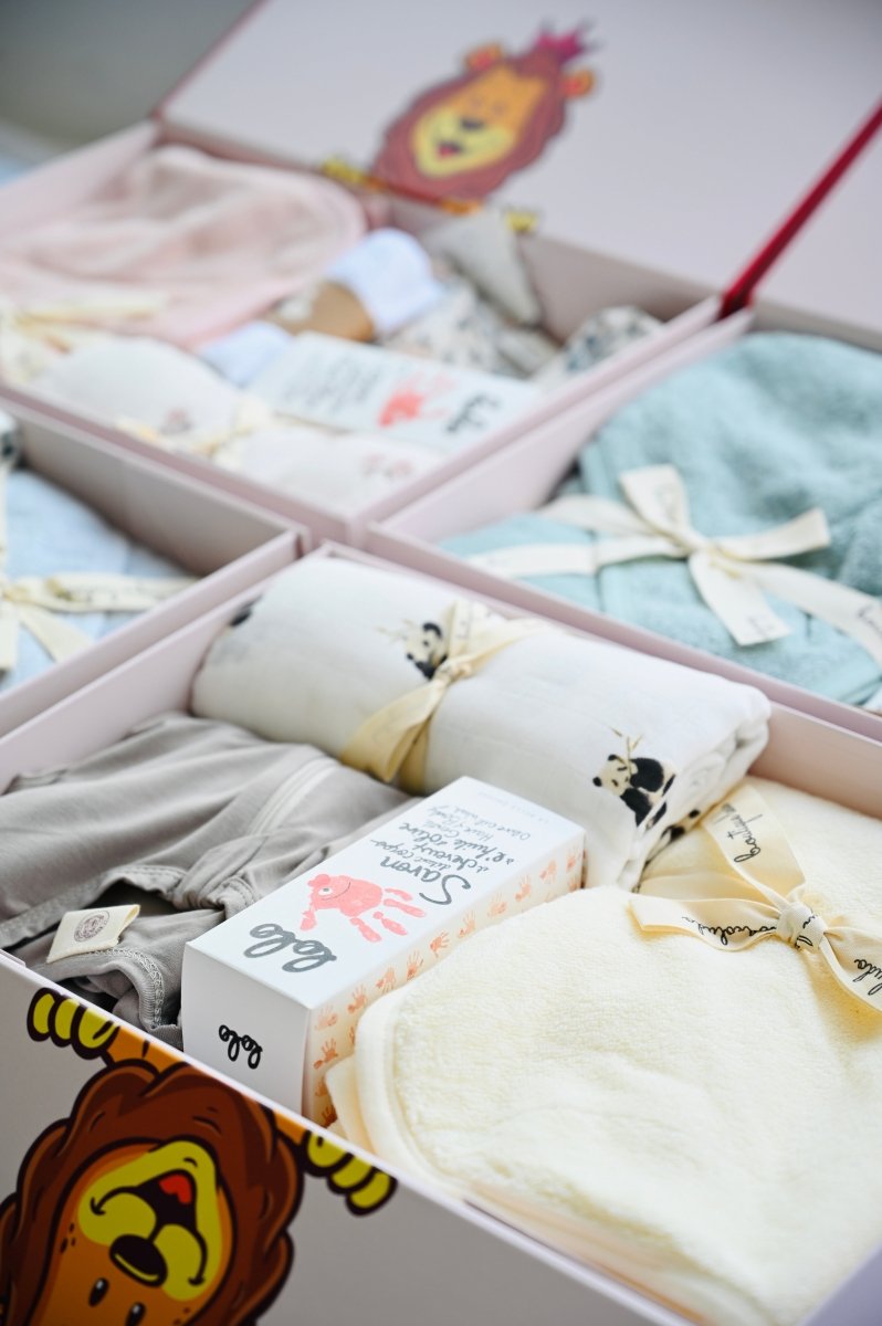 Coffret cadeau de naissance et shower de bébé -Ensembles cadeaux- Boutique LeoLudo-LeoLudo