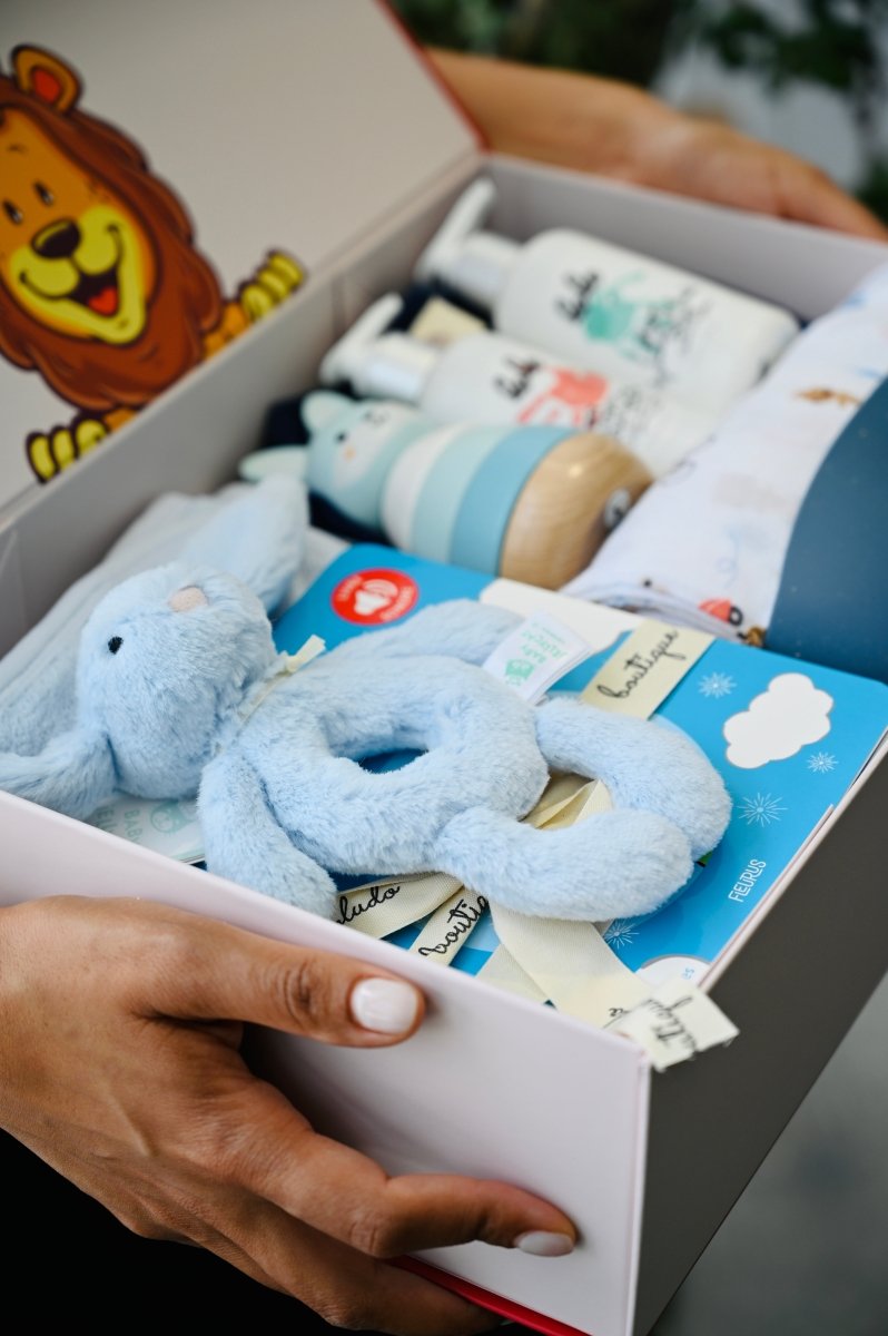 Coffret cadeau de naissance et shower de bébé -Ensembles cadeaux- Boutique LeoLudo-LeoLudo
